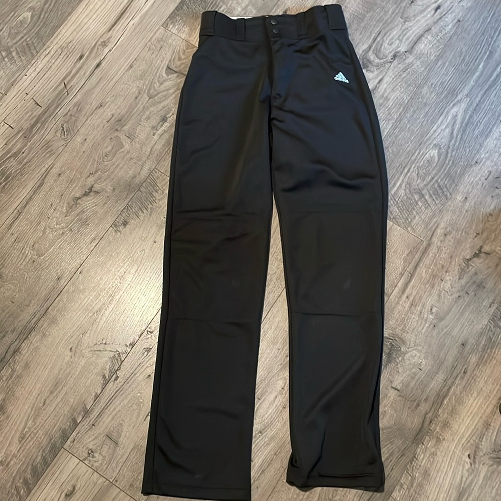 Adidas Black Baseball Pants, Adult large